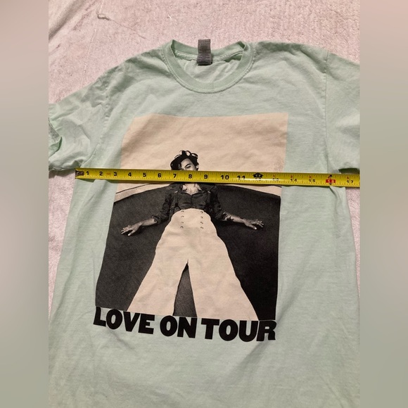 Harry Styles Tour Merch Tee Love on Tour - sz S - mint colour - Picture 2 of 3